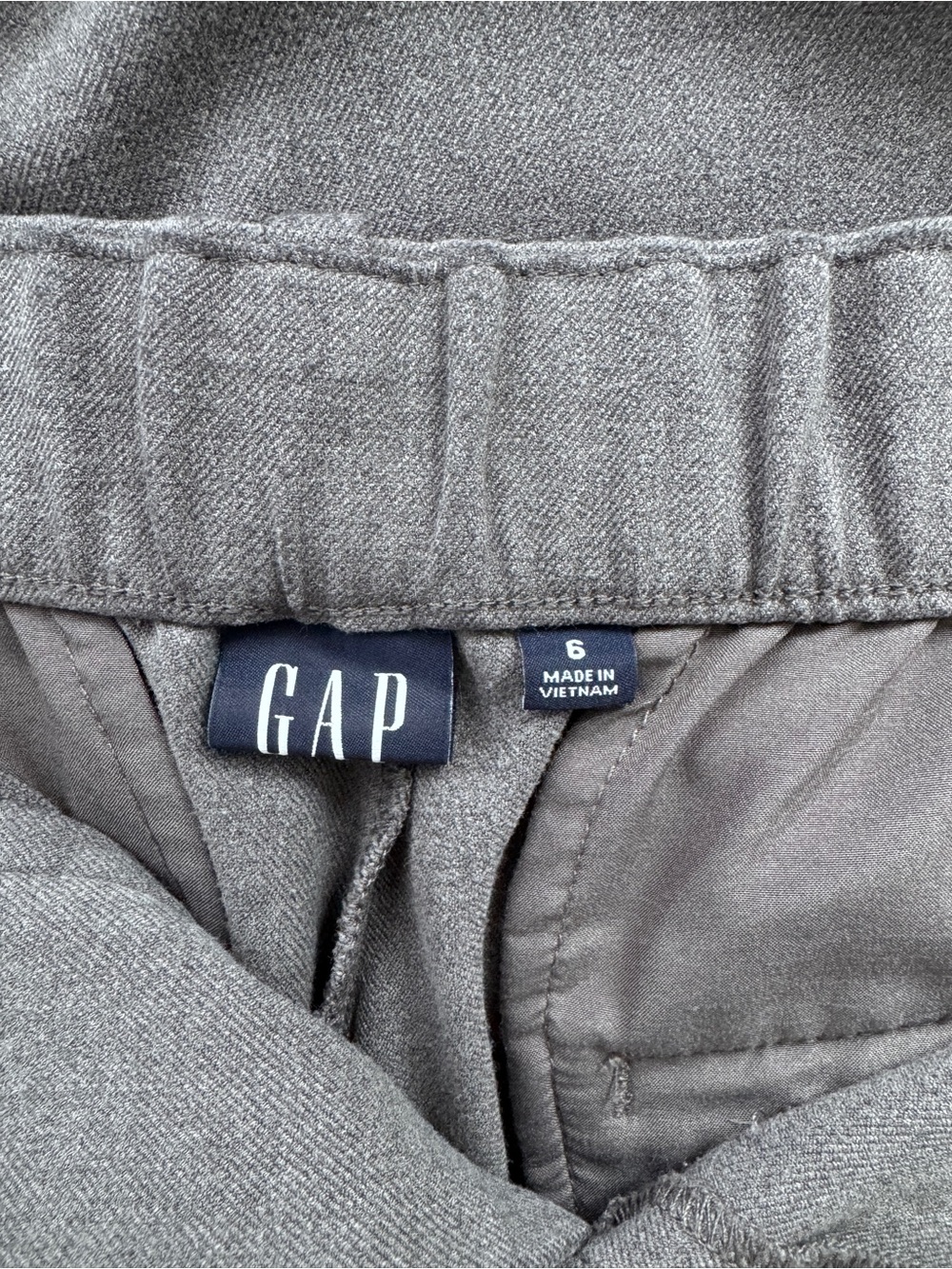 GAP Women's Heather Gray 365 High Rise Pleated Trousers